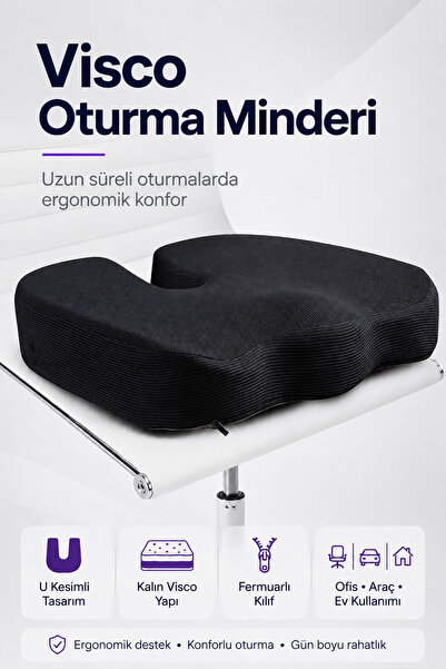EpiRelax Yaşlı ve Hasta Kullanımı İçin Visco Oturma Minderi Tekerlekli Sandal...