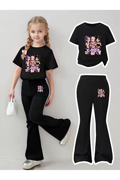 YUNAYT Girl's Spanish Style Leggings and T-Shirt Set
