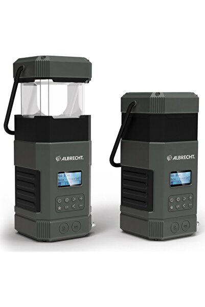 ALBRECHT DR 114 DAB+ Radio de exterior cu lampă de camping