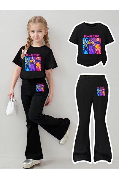 YUNAYT Girl's Spanish Style Leggings and T-Shirt Set