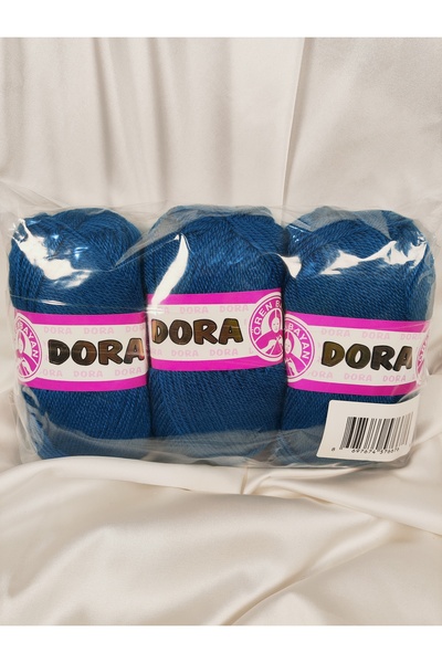 Ören Bayan Νήμα Πλεξίματος στο χέρι DORA Petrol Blue (3 Τεμάχια) - Χρώμα: 101