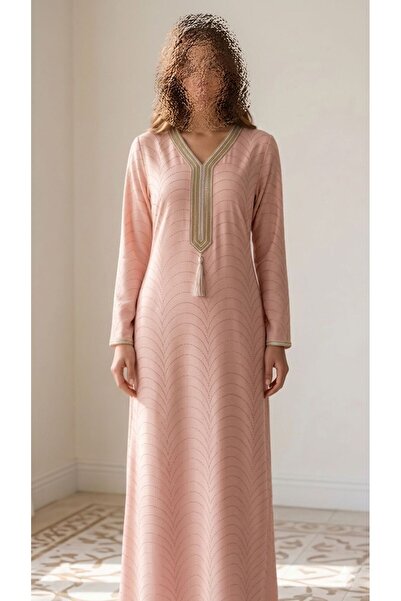 ISHRAQAT AL-AMAL Embroidered Sequined Jalabiya Suitable for Events with Long ...