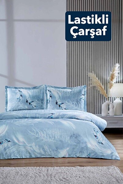 Özdilek Silver Snow Çarşafı Lastikli Tek Kişilik Nevresim Takımı %100 Pamuk