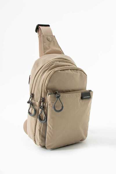 Sanmorris Crinkle Fabric Multi-Compartment Body Bag