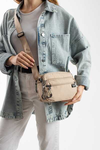 Sanmorris 5-Compartment Waterproof Parachute Fabric Crossbody Bag