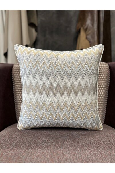 Fabricland Față de pernă din seria Chevron țesută - Miss117 - Dimensiune 43x43