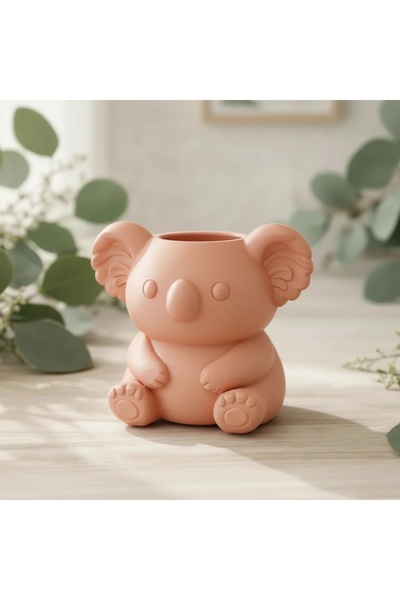 OEM Mini Ghiveci Decorativ Koala pentru Plante Mici - Suport Adorabil