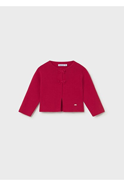 MAYORAL Baby Girl Mercerized Bowknot Cardigan Red