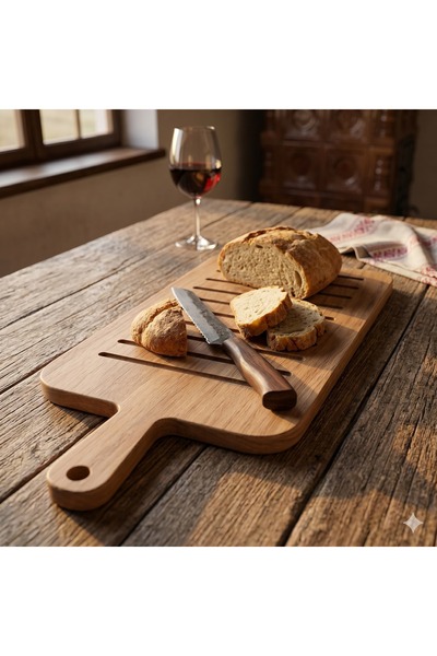 OEM Solid oak chopping board, hand-finished, ideal for serving and gifting, f...