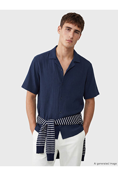 LC Waikiki Sparkling Choices from Shining Store Standard Fit Krinkle Men's Shirt