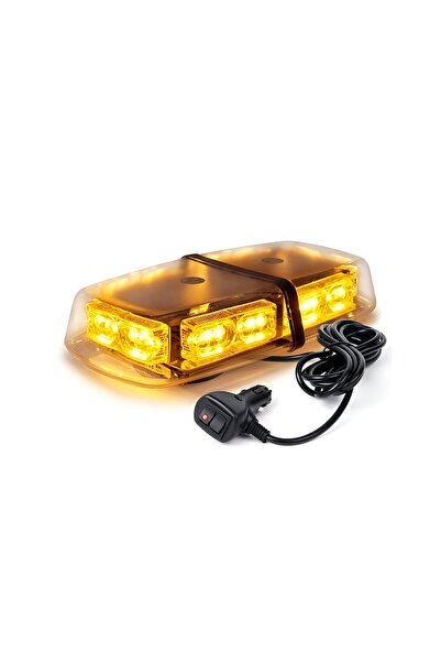 SEP Rampa/Lampa Girofar LED Portocalie Magnetica 12V cu Alimentare la Brichet...
