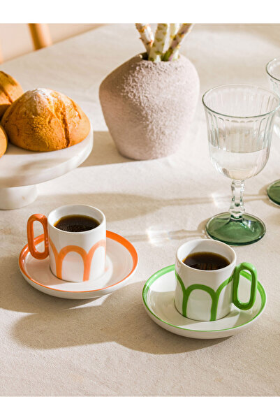 LC Waikiki Printed Handmade Coffee Cup for 2 Persons