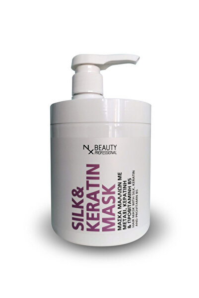 NX Beauty Professional Μάσκα Μαλλιών με Έγχυση Μεταξιού & Κερατίνης για Λείαν...