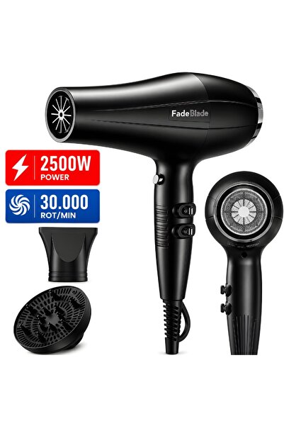 FadeBlade AirFusion Επαγγελματικό Σεσουάρ Μαλλιών, 2500W, 30.000 Στροφές ανά ...
