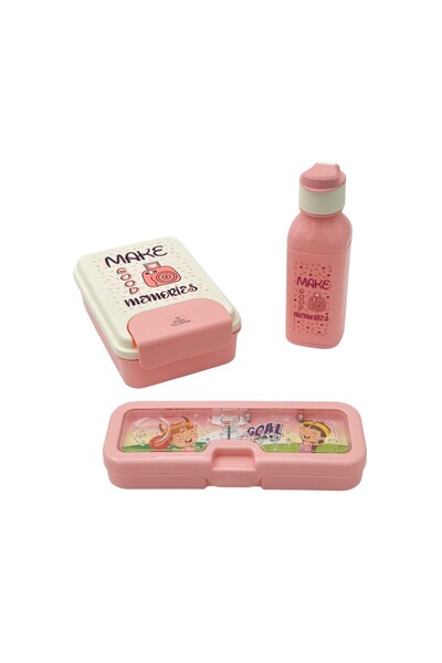 B&D Lunch Box & Water Bottle Set – Durable Portable Food & Hydration Set with...