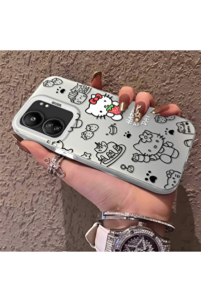 SLIMFELT Redmi 13C 4G/5G Uyumlu Sevimli Anime Kılıf, sade uyumlu model
