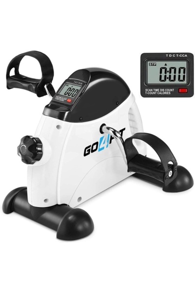 GO4FIT Mini Bicicleta Fitness, Recuperare Maini si Picioare, Reglabila, Greut...