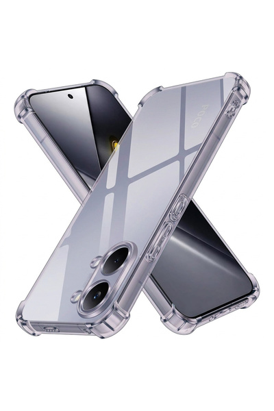 Techsuit Husa pentru Xiaomi Poco X8 Pro Max, Shockproof Clear Silicone, prote...