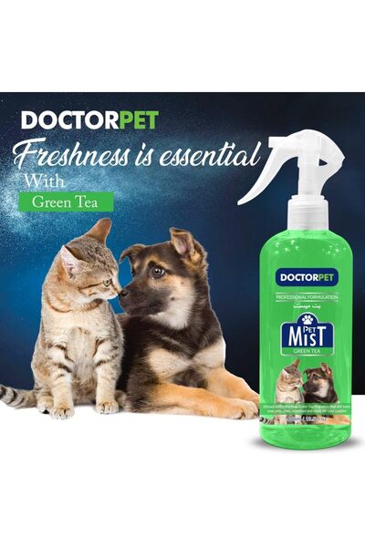 Doctor Pet Green Tea Fragrance Mist Cologne 400ML – Pet Safe Deodorizing Spra...