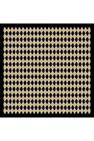 Beyaz İpek Soft Scarf 1001-Black/Gold