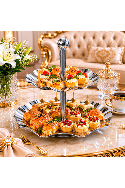 laverahome Luxury Two-Layer Ha La Steel Shisha