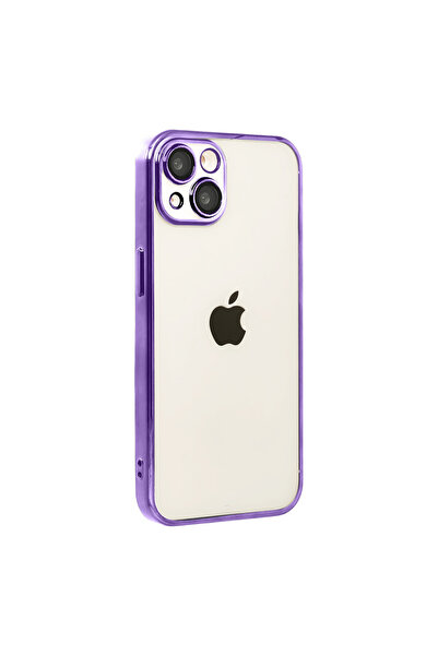 Genel Markalar Iphone 15 Lensli Silikon - Mor