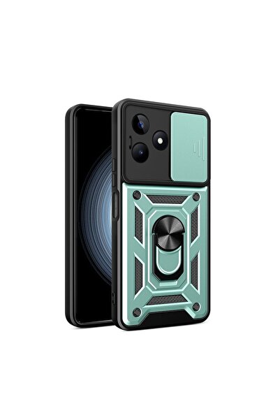 sscase Sliding Camera Σκληρή Θήκη με Δαχτυλίδι Mint Green (Realme C53)