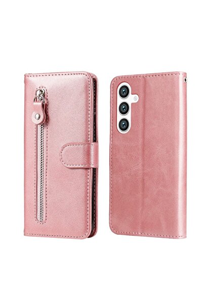 sscase Zipper Θήκη Πορτοφόλι Pink (Samsung Galaxy S24 5G)