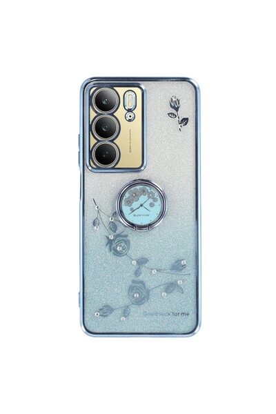 sscase Gradient Glitter Θήκη Σιλικόνης με Δαχτυλίδι Blue (Realme C75 4G)