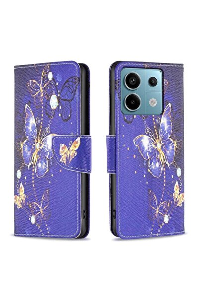 sscase Colored Drawing Θήκη Πορτοφόλι Purple Butterfly (Xiaomi Redmi Note 13 ...