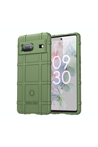 sscase Grid Design Σκληρή Θήκη Σιλικόνης Army Green (Google Pixel 8 5G)
