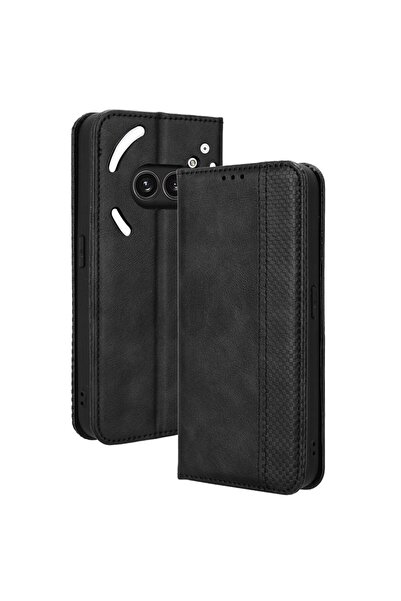 sscase Retro Θήκη Βιβλίο Black (Nothing Phone (2a)/(2a) Plus)