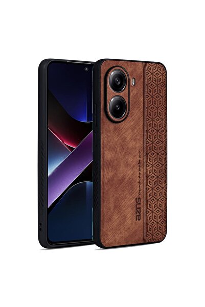 sscase AZNS 3D Embossed Σκληρή Θήκη Brown (Xiaomi Poco X7 Pro 5G)