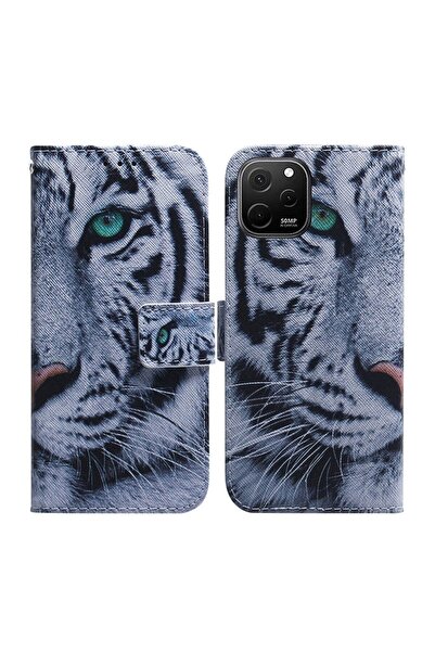 sscase Coloured Drawing Θήκη Πορτοφόλι Tiger (Huawei Nova Y61)