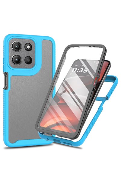 sscase 360 Degrees Coverage Σκληρή Θήκη Baby Blue (Motorola Moto G15 4G / G17...