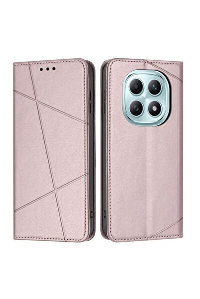 sscase Straight Lines Θήκη Βιβλίο Rose Gold (Xiaomi Redmi Note 15 4G)