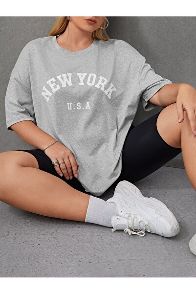 bellanova Unisex Oversize T-shirt με στάμπα Streetwear Άνετη εφαρμογή Daily P...