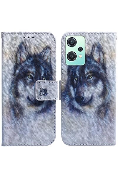 sscase Colored Drawing Θήκη Πορτοφόλι White Wolf (OnePlus Nord CE 2 Lite 5G)