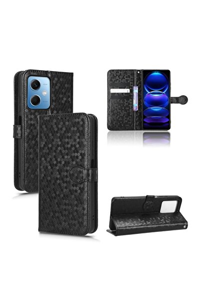 sscase Honeycomb Θήκη Πορτοφόλι Black (Xiaomi Redmi Note 12 5G/Poco X5 5G)