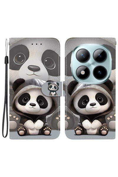 sscase Colored Drawing Θήκη Πορτοφόλι Panda (Xiaomi Redmi Note 15 Pro Plus 5G...
