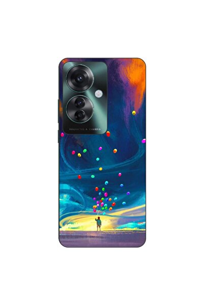 OEM Case compatible with Oppo Reno11 F 5G Silicone Gel Tpu Universe Balloons ...