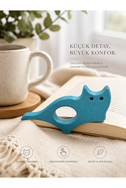 RIVEND Kitap Okuma Ayracı Sayfa Tutucu Kedi Tasarımlı