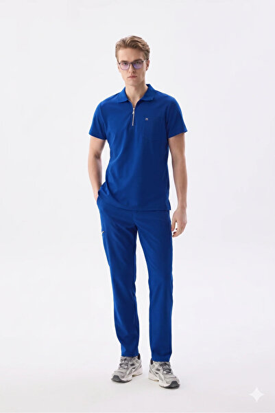 Class Üniforma Set de scrub-uri din Lycra pentru personalul de curățenie Saks...
