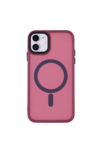 sscase Magsafe Ημιδιάφανη Σκληρή Θήκη Wine Red (Apple iPhone 11)