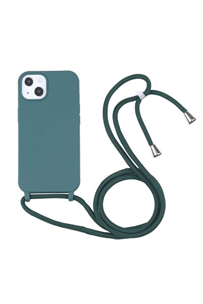 sscase Candy Color TPU Θήκη Σιλικόνης με Λουράκι Dark Green (Apple iPhone 14)