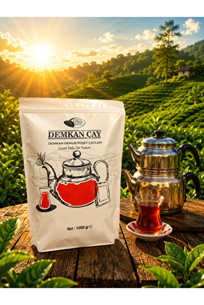 DEMKAN ÇAY DEMKAN 1 KG KARE DEMLİK SÜZEN POŞET ÇAY PAKET İÇİ 100 AD.(10gr)