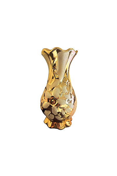 OEM Elegant Decorative Vase – Luxury Gold Design, 21 x 11 cm