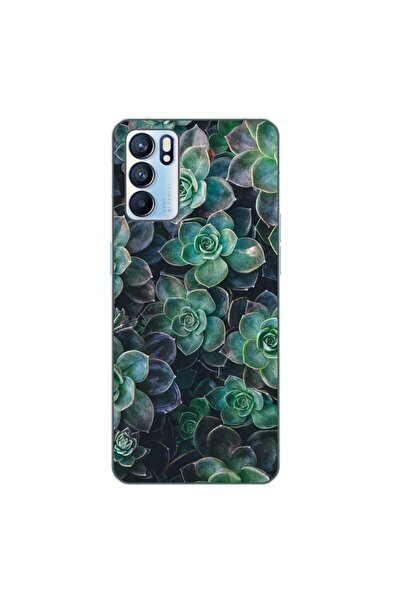 OEM Husa compatibila cu Oppo Reno6 5G Silicon Gel Tpu Model Flori de Stanca
