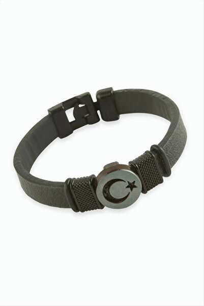 Marsilyan Nvdn- Ay Yıldız Quality Faux Leather Bracelet Iegrs-Nvdn1