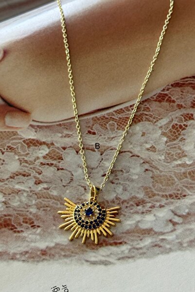 Trendy Butik Çelik Güneş Saçan Kolye